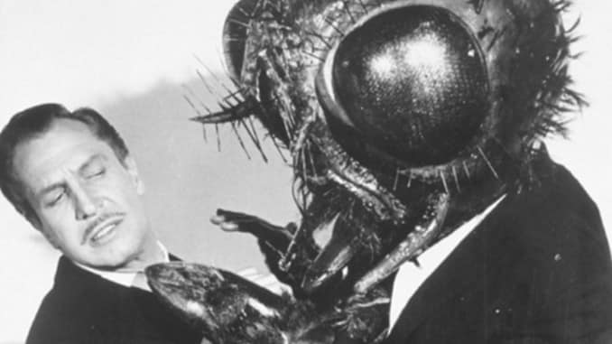Bild på "flugan" i "The Fly" från 1958.