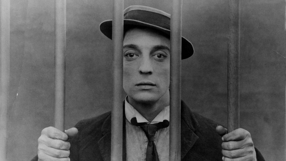 Buster Keaton bakom galler